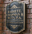 Barrett Chapman and Ruta Plaque